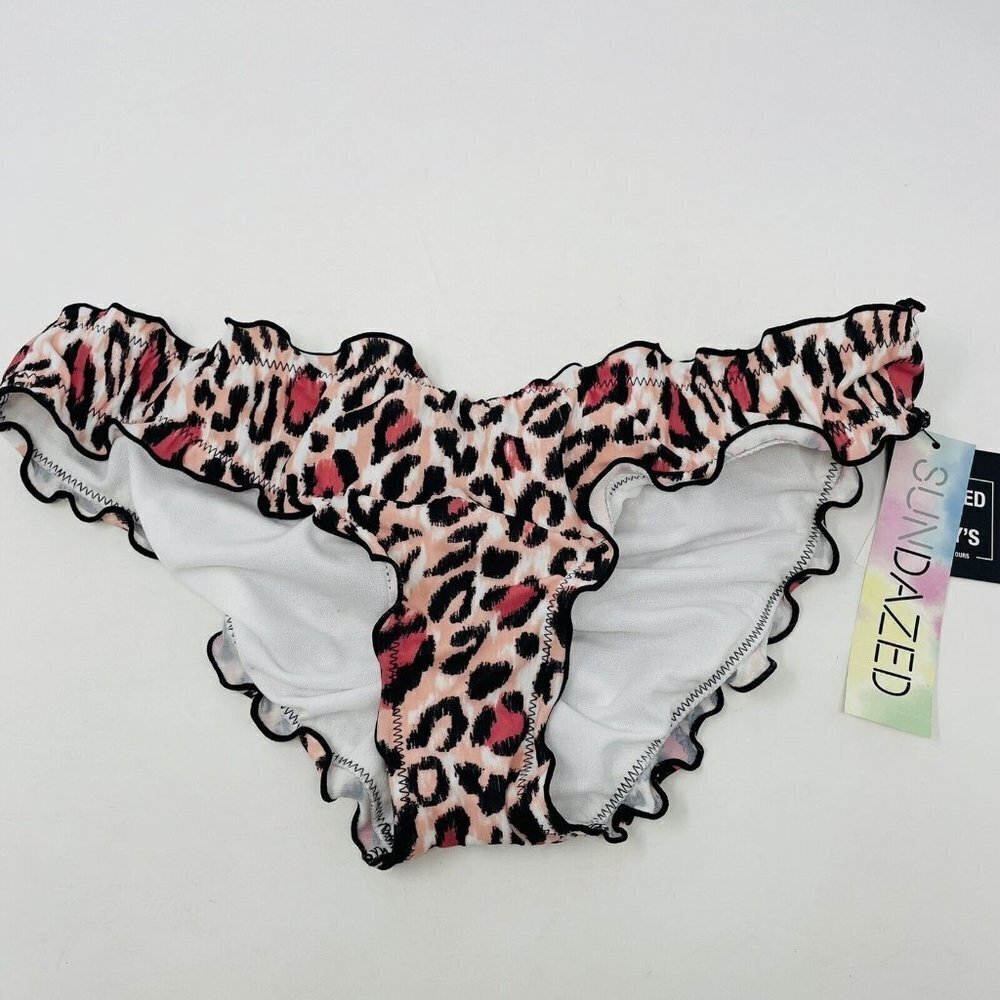 Sundazed Juniors Size Small Mermaid Animal Printed‎ Ruffled Bikini Bottoms 1482 - Picture 3 of 6
